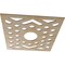 Ekena Millwork Chevron Wood Fretwork Pierced Ceiling Medallion, Birch, 26"OD x 6 3/4"ID x 1/4"T CMWP26X26X0250CHBI - alternate 5
